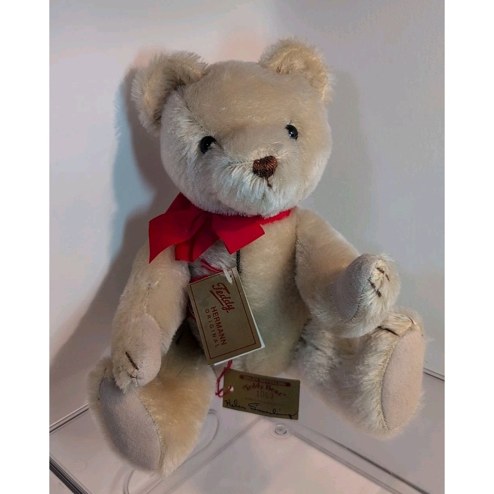 HERMANN Made In Germany Mohair Teddy Bear Signed by HELEN SIEVERLING 1063of3000
